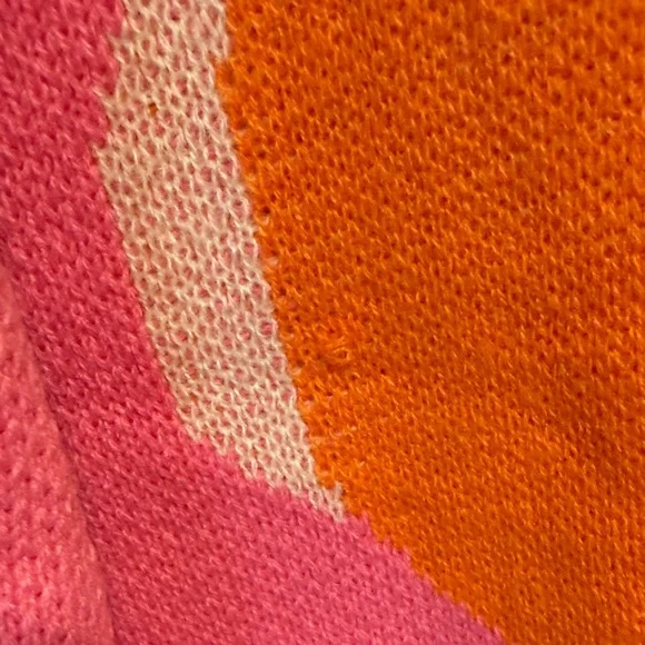 Women's Pink Floral Crewneck Sweater - Casual Oversized Knit - Picture 8 of 11